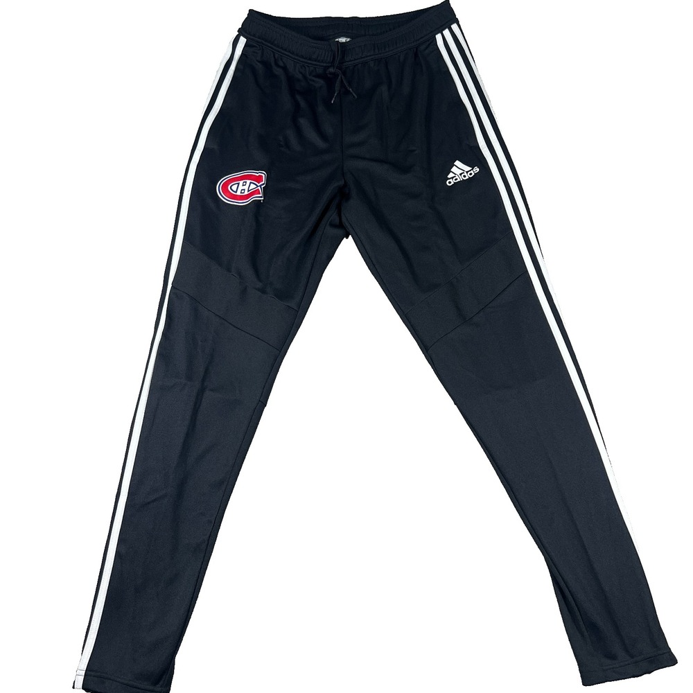 Adidas Womens M Black White Montreal Canadians Ice Hockey Aeroready Pant‎ NWT